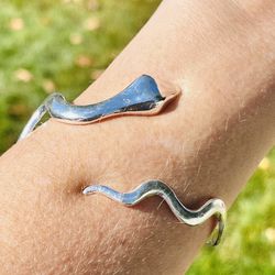 Sterling Silver Adjustable Snake Bracelet