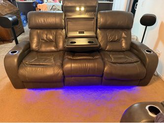 Sofa with double recliner
