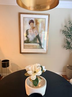 Framed Figurative Art Print Gold Frame
