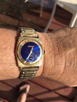 BULOVA M6-1950s watch- 10k rolled gold plate