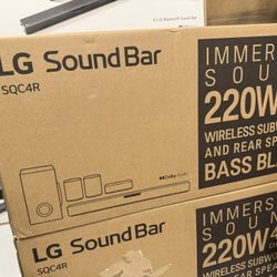 Soundbar And Subwoofer And Rear Speakers - LG 