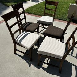 Wood Chairs Frames (cushions Are Not Screwed In)