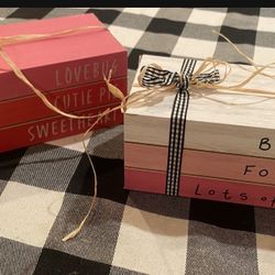 Valentine Faux Book stack (2)