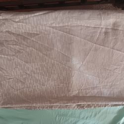 Silver Sparkle Fabric Shower Curtain 