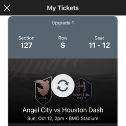 Angel City FC vs Houston 2 tix
