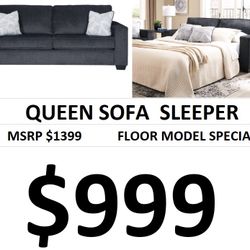 Queen Sofa Sleeper With Memory Foam Mattress 