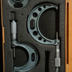 mitutoyo 0-3 inch micrometer set