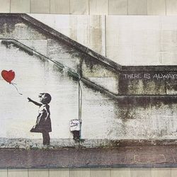 Banksy Canvas Wall Art - 14x24x36