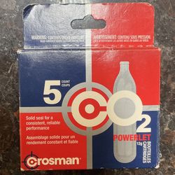 5 Count CO2 Powerlet Cartridges