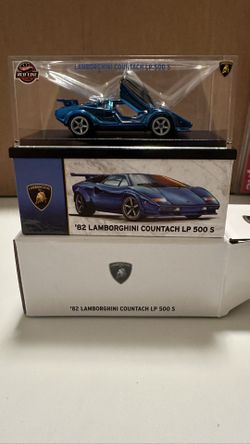 Hotwheel Redline Blue Lamborghini Countach LP 500 S