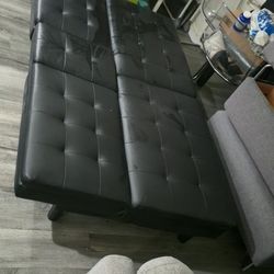 Black sofa bed, almost new. 