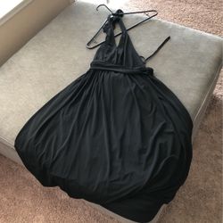 Black Backless Dress