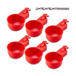 Chicken Water Cups, Automatic Waterer Kit for Poultry