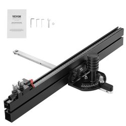 VEVOR Precision Miter Gauge, Standard Slot 3/4'' x 3/8'', Aluminum Alloy Table Saw Miter