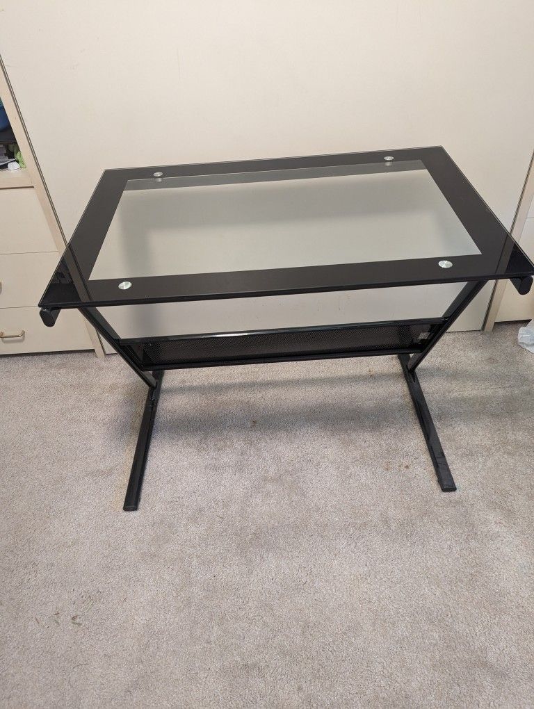 Office Glass Top Desk