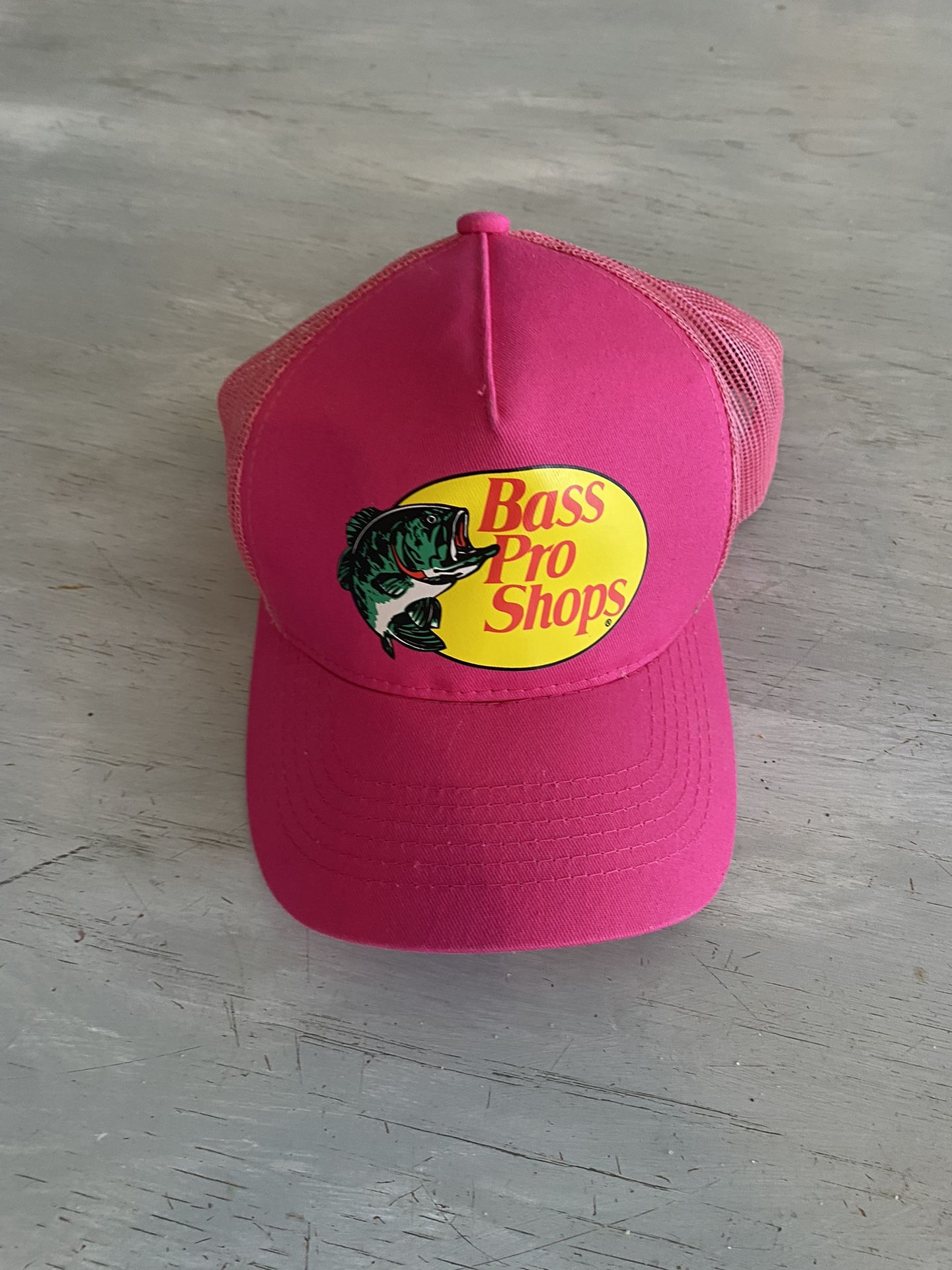Bass pro shop pink mesh baseball Hat New