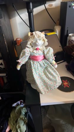 Cat porcelain doll