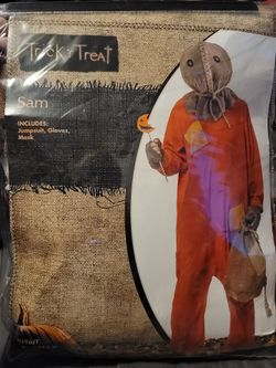 Adult trick r treat Sam Halloween costume size s/m