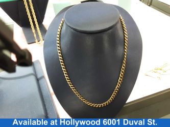 Cuban Link Chain - Yellow Gold 10k (.417) 9.2 grams 20 inch