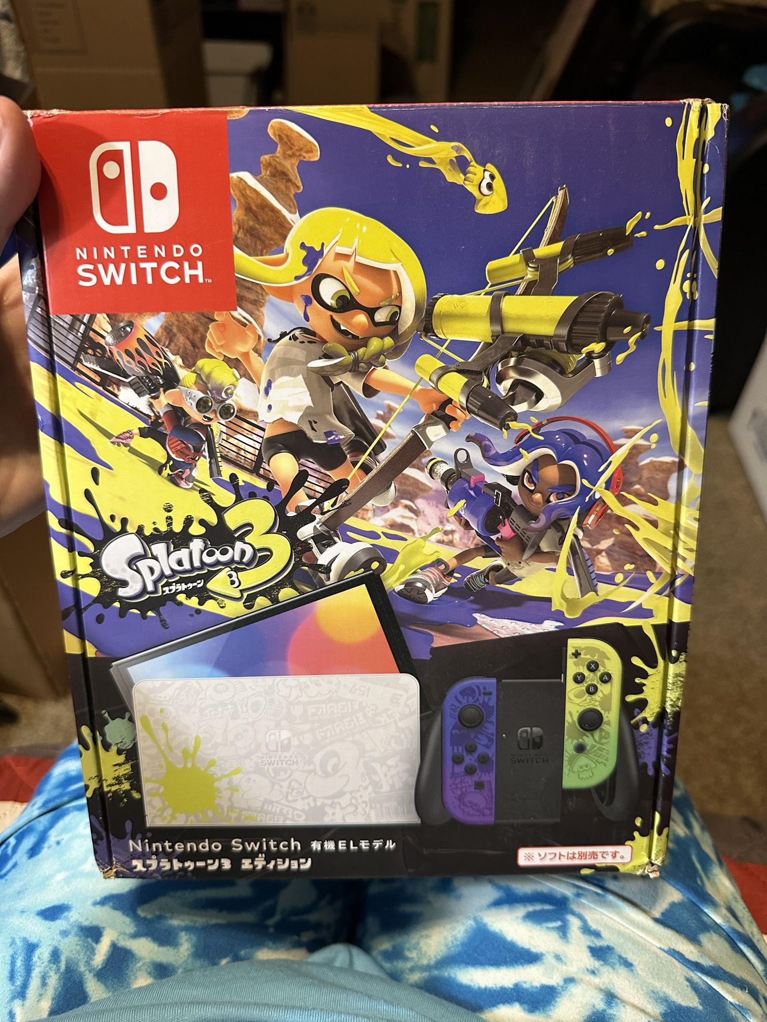 Splatoon Edition Oled Nintendo Switch With Games