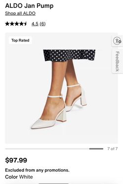 ALDO JAN white heels Size 11