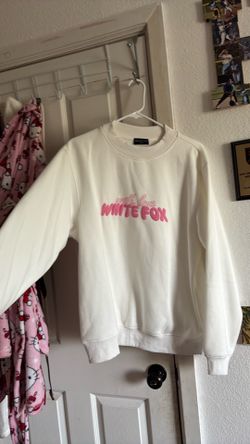 White fox crew neck