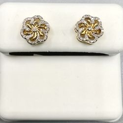 10kt Gold And Diamond Earrings Available On Special Sale