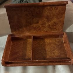 Burl Wood Jewelry Box