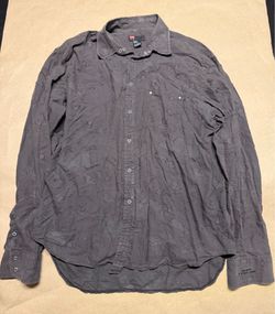 Diesel Long Sleeve Designer Men’s XXL Button-Up Shirt Rare!