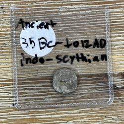Ancient 35 BC To 12 AD Indo-scythian Coin 