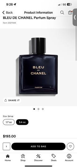 Chanel bleu Men