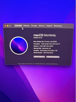 IMAC 27 Inch Late 2015