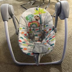 Rocking baby chair with music