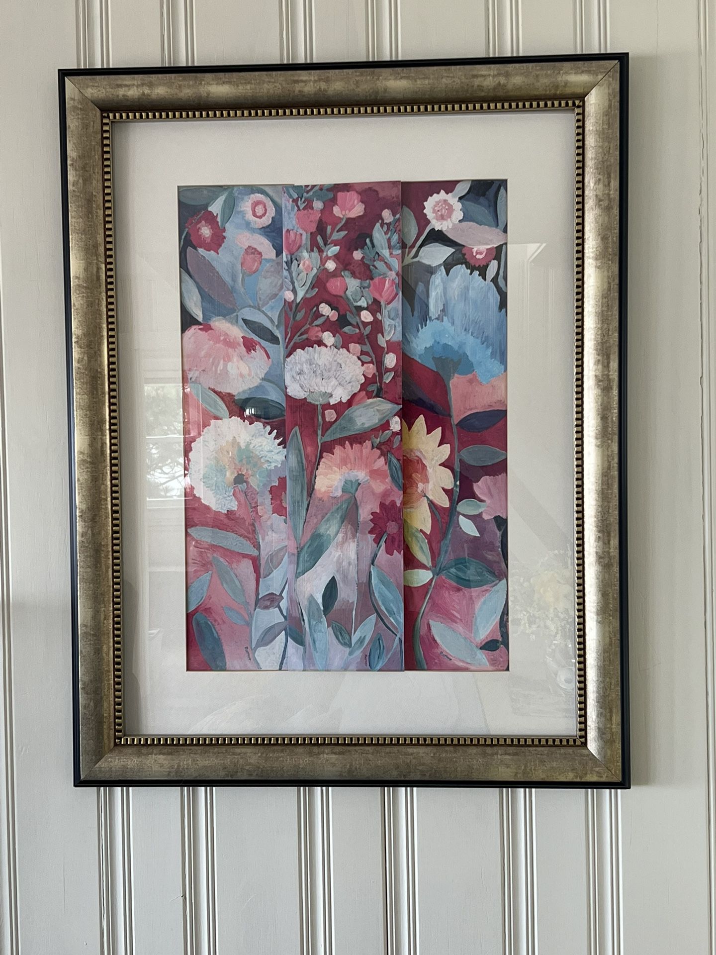 Matted Flower picture In Beautiful Frame