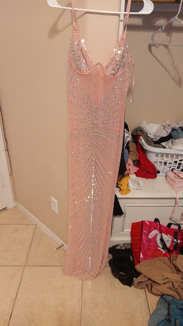 Bedazzled/ Diamond Prom Dress