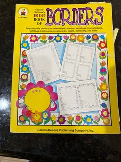 Vintage 1995 Carson-Dellosa Big Book of Borders – 400+ Reproducible Designs