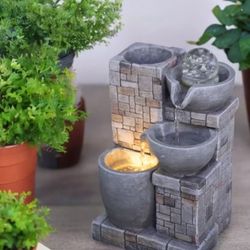 Cascading Bowls Tabletop Water Feature