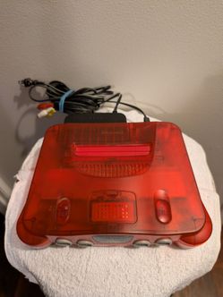 Nintendo 64 Console Watermelon Red Transparent