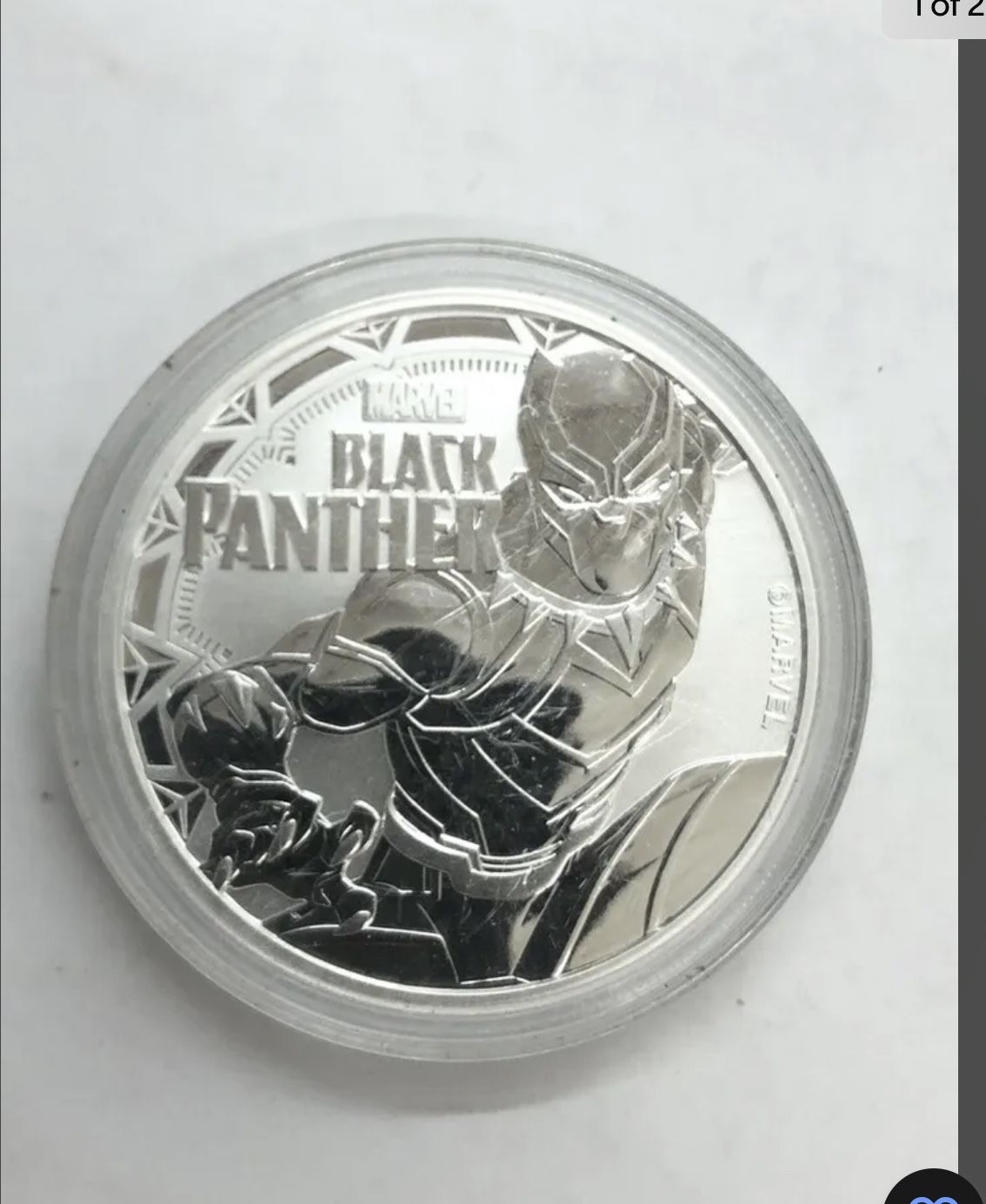 Tuvalu Marvel Comics Black Panther  1 oz .999 Silver
