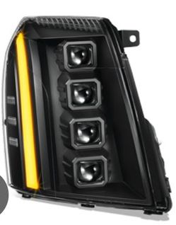 LA Zona Auto Parts 07 to 14 Cadillac Escalade ESV EXT LED Switchback Right Side ONLY Headlight