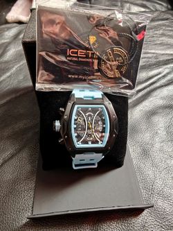 IceTime 45mm Men's Blue Black Dial Steel Mens Watch