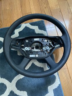 Mercedes Benz 15" Black Leather Steering Wheel