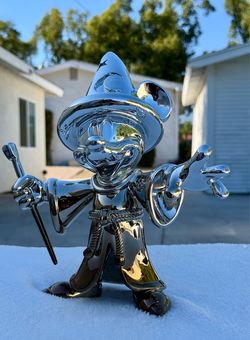 Sorcerer Mickey Mouse Chrome Figure 11.8” - 30cm