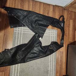 Leather Bike Chaps