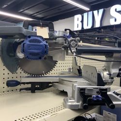Kobalt 10-in 15-Amp Single Bevel Sliding Compound Corded Miter Saw with Laser Guide