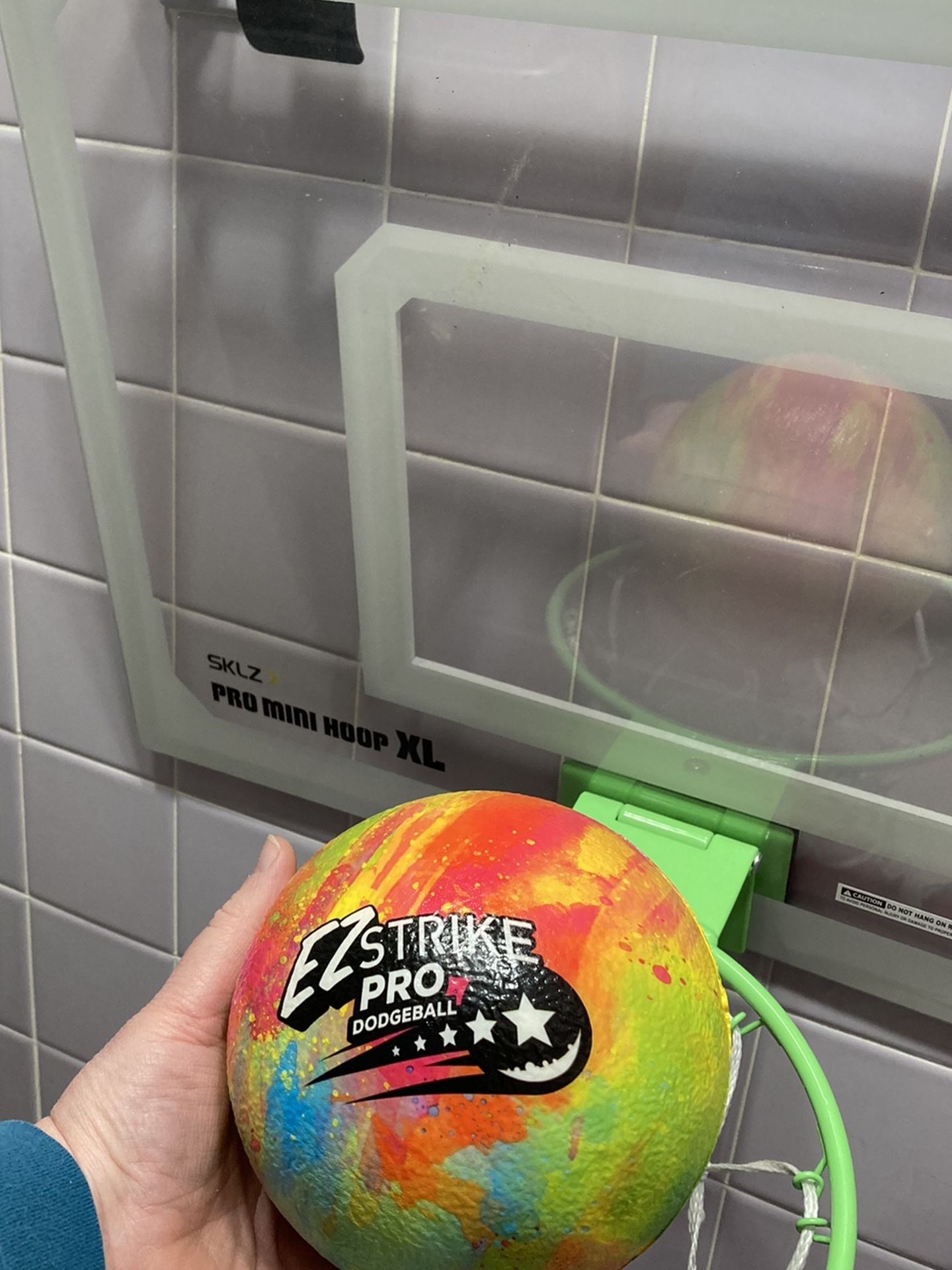 pro mini basketball hoop over door with shatterproof backboard