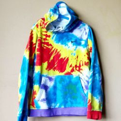 Nike Tie Dye long sleeve Hoodie Sweatshirt Top Sweater Youth Kids Children's Size m medium pockets