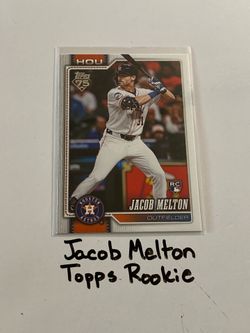 Jacob Melton Houston Astros Outfielder Topps Rookie Card.