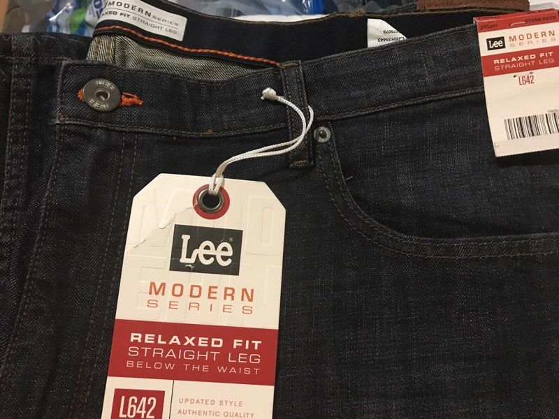 Lee relaxed fit straight leg 44 x 34 I have four pairs of these jeans all just a little different