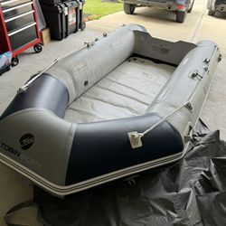 10 Foot Blow Up Boat With Electric Motor